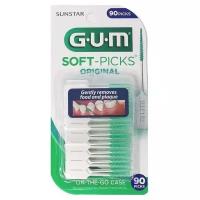 GUM Зубочистки-щетки мягкие оригинал "Soft-Picks Original", 90шт