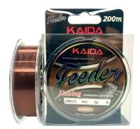 Леска монофильная KAIDA Feeder Sinking Brown 200 м 0,286 мм