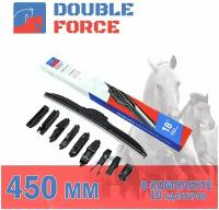 Щетка стек-ля 450 гибрид. DOUBLE FORCE