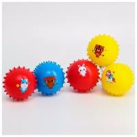 Крошка Я Набор развивающих массажных мячиков, «Веселый Ёжик», d= 8 см, мягкие, цвет микс