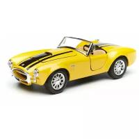 Maisto Машинка "SP(B) 1965 Shelby Cobra 427" 1:24, желтая