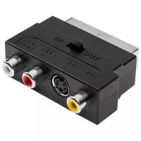 Переходник SCART - 3 RCA + S-VHS (S-Video)