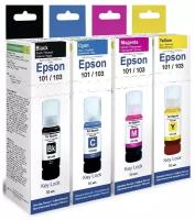 Чернила для принтеров Epson, Revcol серия 101/103 для L1110, L3100, L3150, L3160, L4150, L4160, комплект 4цвета., Dye