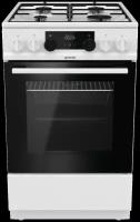 Плита Комбинированная Gorenje K535W белый/черный (без крышки) реш.эмалированная сталь