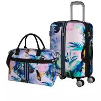 Комплект it luggage/чемодан модель SHEEN/ размер ручная кладь с расширением и дорожная сумка/