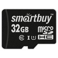Micro SDHC карта памяти Smartbuy 32GB Class 10 (с адаптером SD)LE