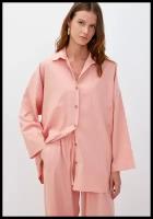 Рубашка асимметричная The Select, розовый, XS-S/40-42