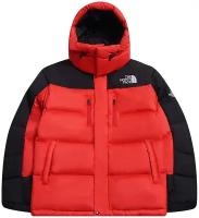 Пуховик The North Face, размер XL, черный, красный