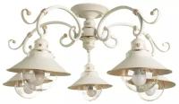 Люстра Arte Lamp Grazioso A4577PL-5WG, E27, 300 Вт, кол-во ламп: 5 шт., цвет арматуры: белый, цвет плафона: бесцветный