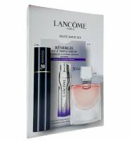 Lancome La Vie Est Belle женский Mini Set L'edp парфюмерная вода 4 мл + сыворотка для лица Renergie Triple Serum 3 мл + Hypnse Mascara тушь 2 мл