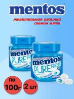 Жевателельная резинка Pure Fresh Свежая мята, 2 шт по 100 г