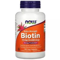 Капсулы NOW Biotin Extra Strength, 210 г, 10 мг, 120 шт