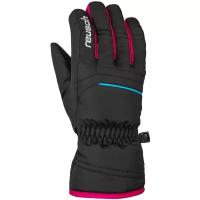 Перчатки Reusch, размер 6.5, черный, розовый