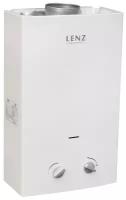 Проточный газовый водонагреватель Lenz Technic 10L, white