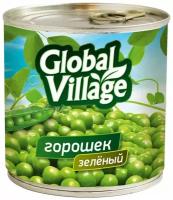 Горошек Global Village зеленый из мозговых сортов, 400 г