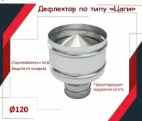 Дефлектор цаги D120 из оцинкованной стали