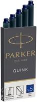 Картридж Parker Cartridge Quink для перьевых ручек, синие чернила, 5 шт