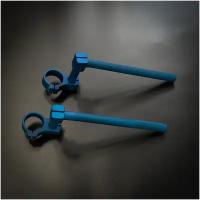 Клипоны для мото CRAZY IRON STUNT D51, синий анод