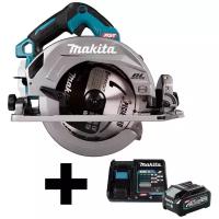 Пила дисковая аккумуляторная MAKITA XGT HS004GZ + АКБ 4ач. и ЗУ 191J67