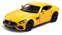 Машина металлическая MERCEDES-AMG GT S, 1:32, открываются двери, инерция, цвет жёлтый