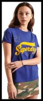 Футболка Superdry, размер 10, фиолетовый