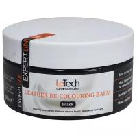 Восстановитель цвета для кожи без покрытия, бальзам, черный, LeTech, Leather Re-Colouring balm Black, 200ml