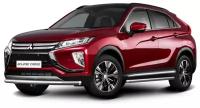 Защита переднего бампера d57 Rival для Mitsubishi Eclipse Cross I 2018-н. в, нерж. сталь, R.4014.002