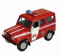 Машинка УАЗ 31514 4x4 Пожарная охрана 1:60 WELLY UAZ Fire Control