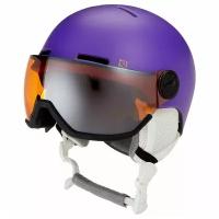 Шлем SALOMON GROM VISOR Purple Mat/UNIVERSA детский (2019) (S (49-53 см))