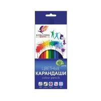 Карандаши цветные ЛУЧ "Классика", 12 цветов, заточенные, шестигранные, картонная упаковка, 29С 1710-08, 2 шт