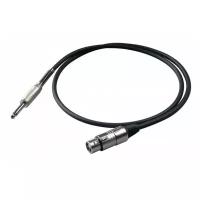 Шнур Proel 6.3mm Jack - XLR/M 3m BULK200LU3