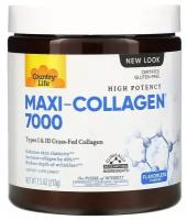 Country Life Maxi-Collagen 7000 Powder (Коллаген тип I и III) 213 гр без вкуса
