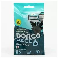 Набор Dorco PACE6 3 станка + 1 в, 6 лезвий