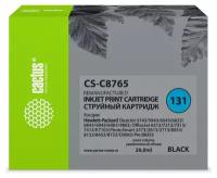 Картридж струйный Cactus CS-C8765 №131 черный (20мл) для HP DJ 5743/5943/6543/6623/6843/6943/6983/9803/7213/7313/7413/K7103/PS 2573/2613/2713/8053/8153/8453/8753/D5063/Pro B8353