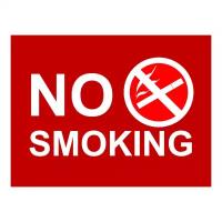 Наклейка No smoking 7. 200х300 мм