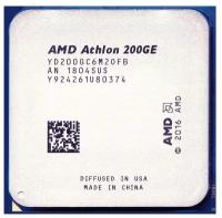 Amd Процессор CPU Athlon 200GE OEM YD200GC6M2OFB 3.2 GHz 2core 1+4Mb SVGA RADEON Vega 3 35W Socket AM4