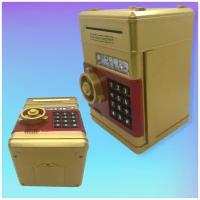 Копилка сейф с кодовым замком, купюроприёмником, световыми и звуковыми сигналами