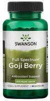 Активное долголетие Swanson Full Spectrum Goji Berry 500 мг 60 капс. (срок 10/23)