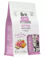 Сухой корм для котят Brit Care Superpremium Cat Kitten Индейка 1,5 кг