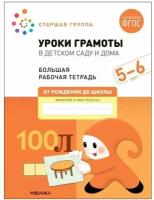 Уроки грамоты в детском саду и дома. 5-6 лет. ФГОС. Денисова Д, Дорофеева Э. М. 1 шт