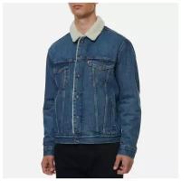 Джинсовая куртка Levi's, размер S, синий, белый