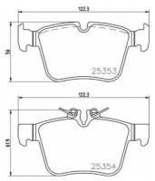 колодки дисковые задние MB W205 all 13 TEXTAR 2535301