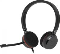 Наушники с микрофоном Jabra Evolve 20 MS Stereo черный 1.2м накладные USB оголовье (4999-823-109)