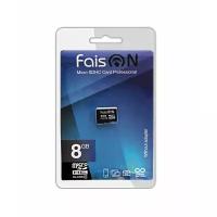 Карта памяти FaisON microSDHC 8Gb Class4, без адаптера на SD