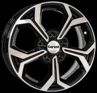 Литые колесные диски Carwel Цада 1606 (Ceed/Elantra) 6.5x16 5x114.3 ET50 D67.1 Чёрный глянцевый с полированной лицевой частью (36698)