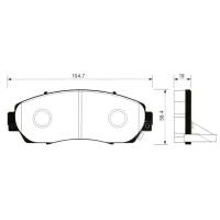 Колодки тормозные передние Sangsin Brake SP2115