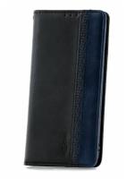 Чехол на iPhone 7 Kruche Purse Combi черный, книжка с карманом для карт, противоударный кейс с магнитом, с защитой камеры, с подставкой
