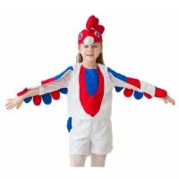 Бока Карнавальный костюм "Петушок", 3-5 лет, рост 104-116 см, цвет белый
