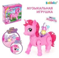 Игрушка "Радужная пони", ходит, свет, звук