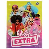 Папка для бумаг барби с 10 вкладышами А4, barbie extra